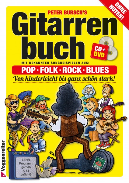 Gitarrenbuch Peter Bursch Band 1 mit CD & DVD